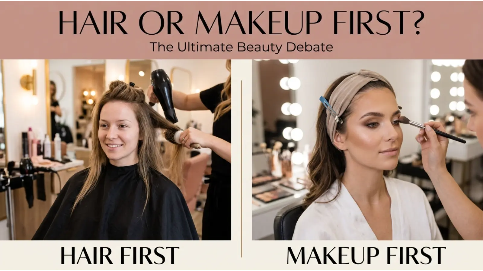 Hair or Makeup First