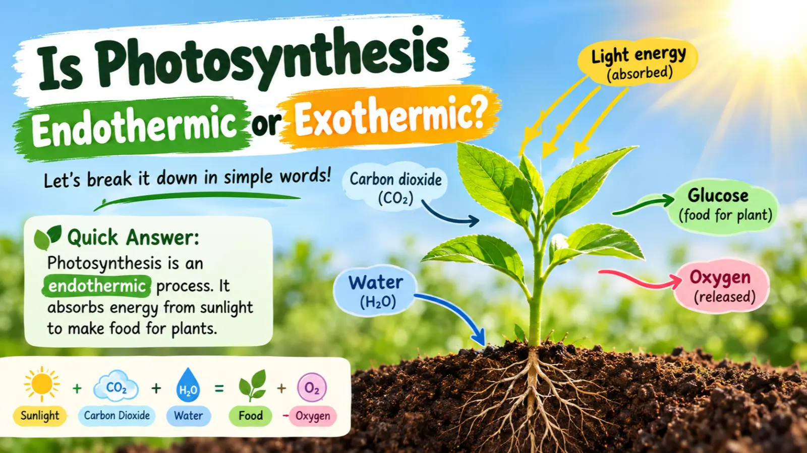Is Photosynthesis Endothermic or Exothermic