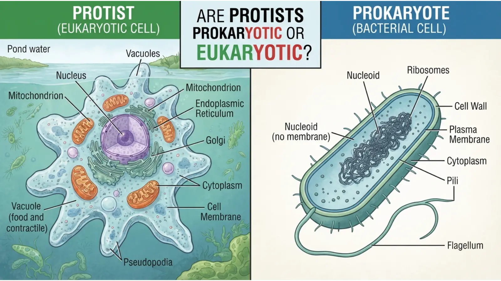 Are Protists Prokaryotic or Eukaryotic
