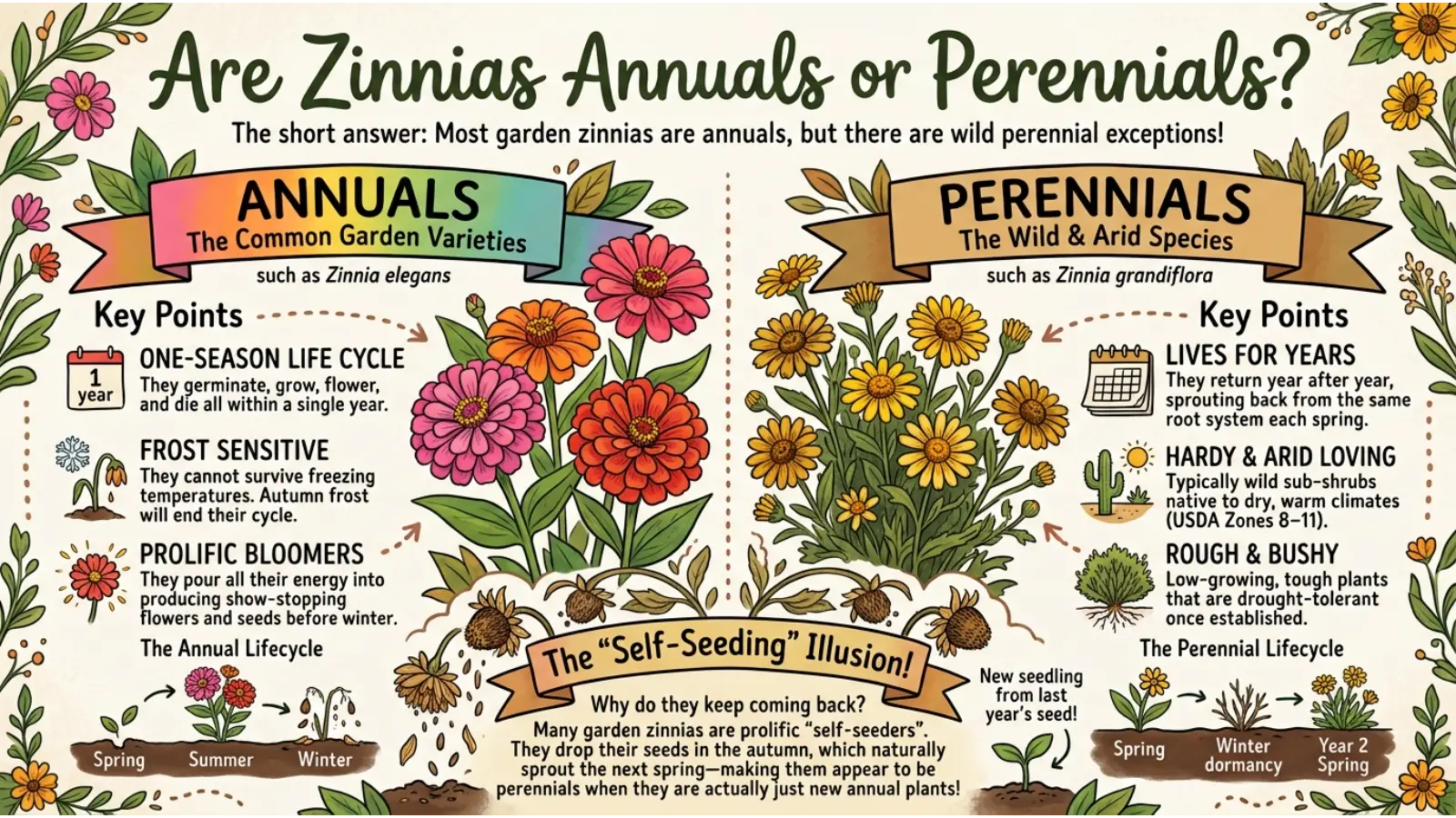 Are Zinnias Annuals or Perennials